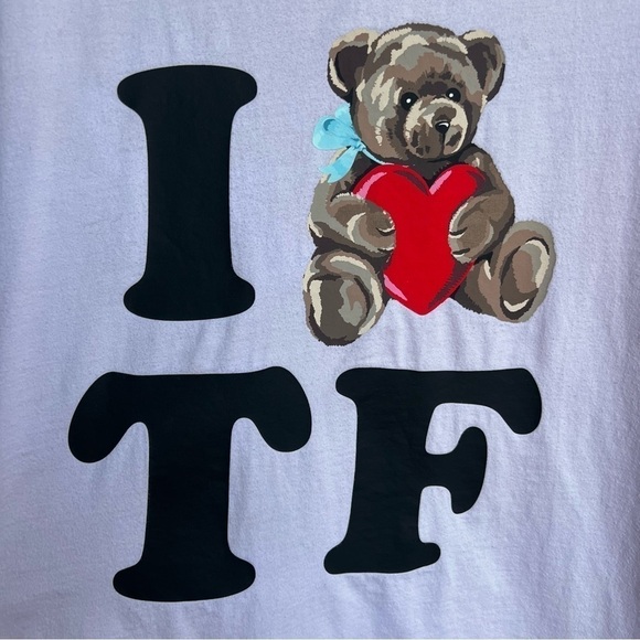 Teddy Fresh Streetwear Adult Light Pink Teddy Bear Tshirt, Size Large - Picture 4 of 9